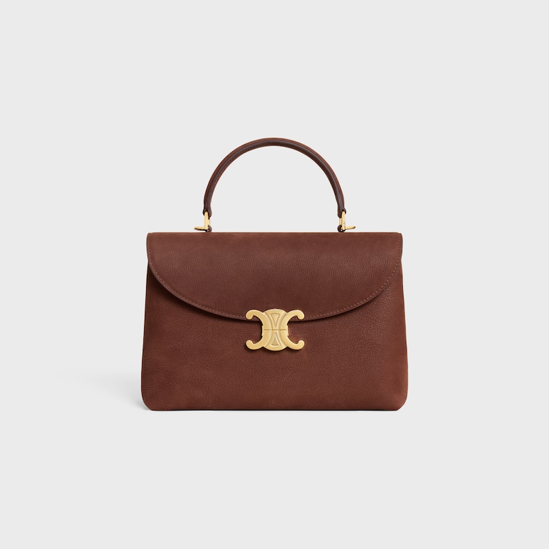 medium nino bag in grained nubuck calfskin