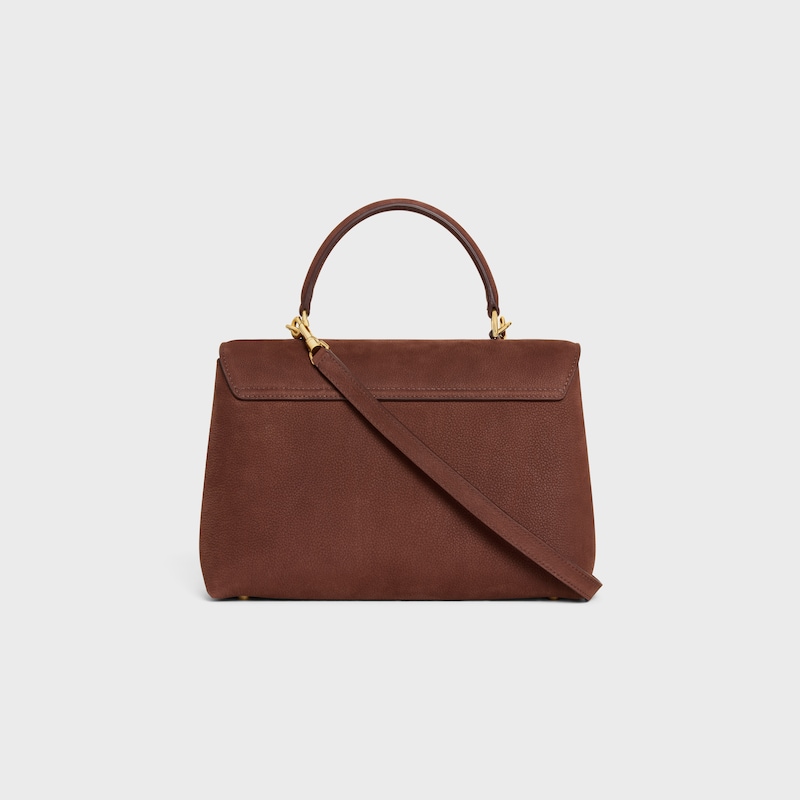 medium nino bag in grained nubuck calfskin