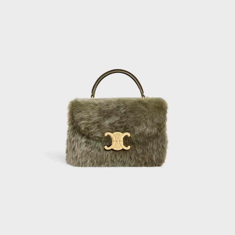 teen nino bag in shearling and suede calfskin