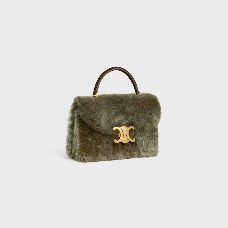 teen nino bag in shearling and suede calfskin