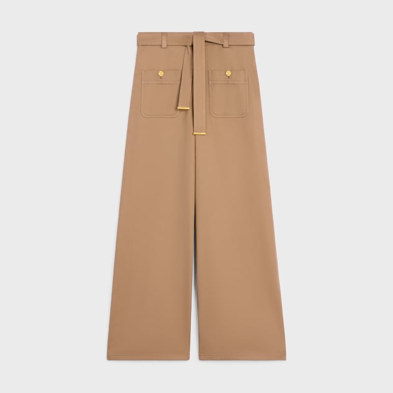 taillat pants in cotton twill