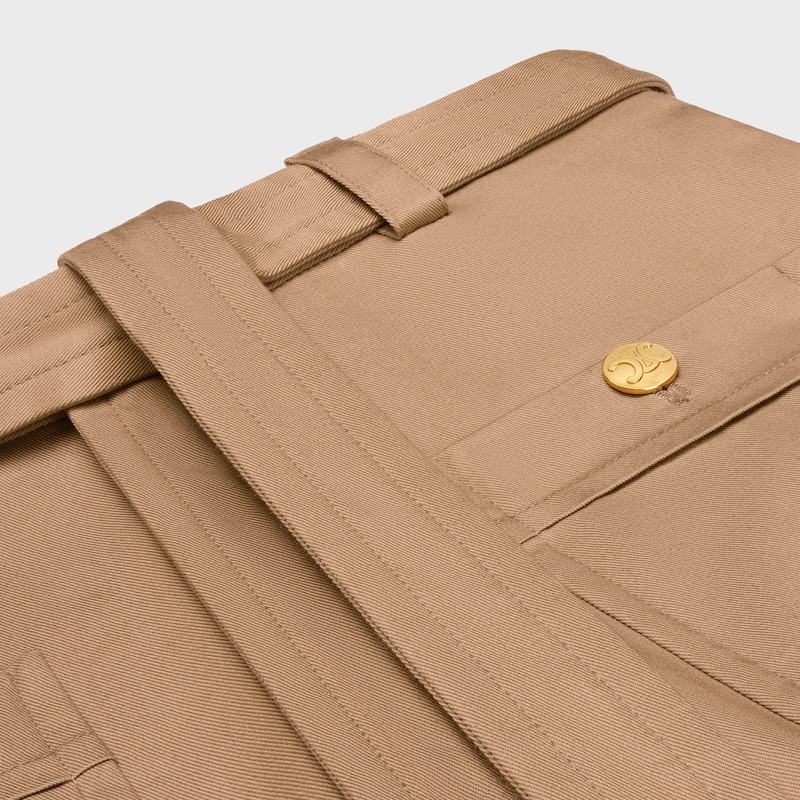 taillat pants in cotton twill