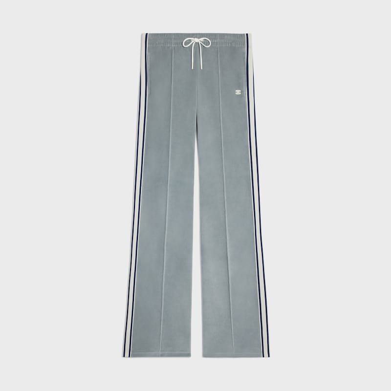 tracksuit pants in velvet jersey
