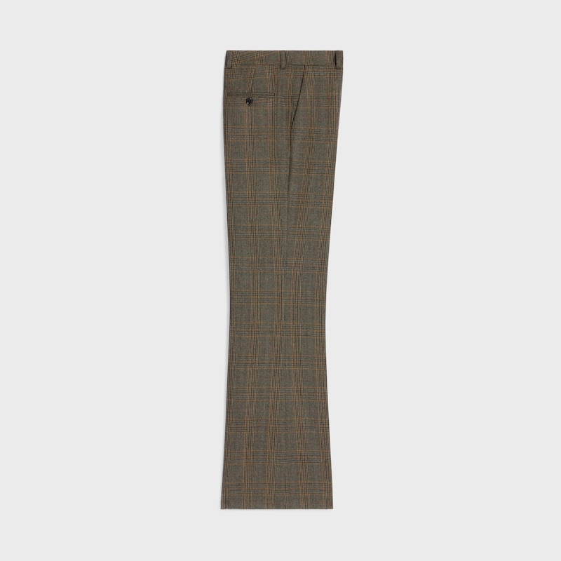 trousers in prince of wales wool