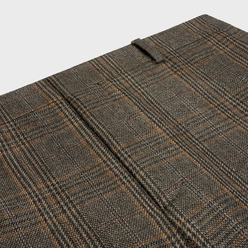 trousers in prince of wales wool