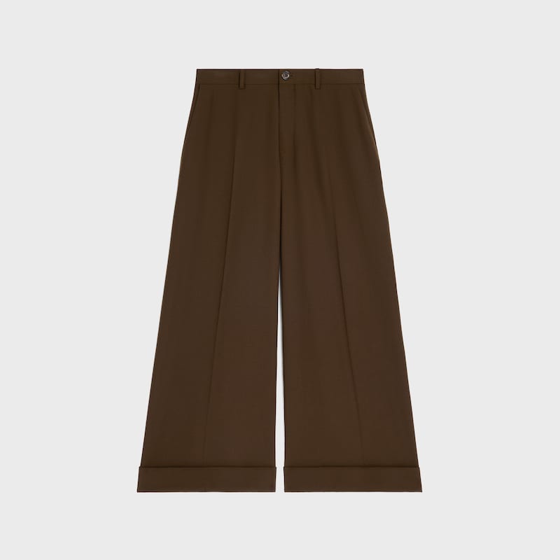 docks trousers in stretch wool gabardine