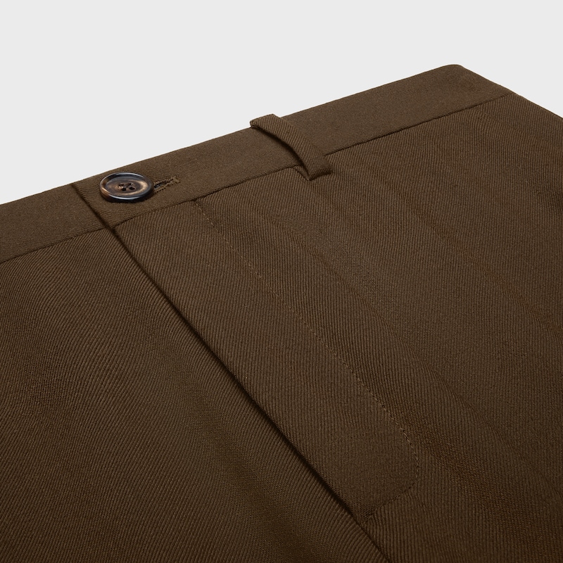docks trousers in stretch wool gabardine