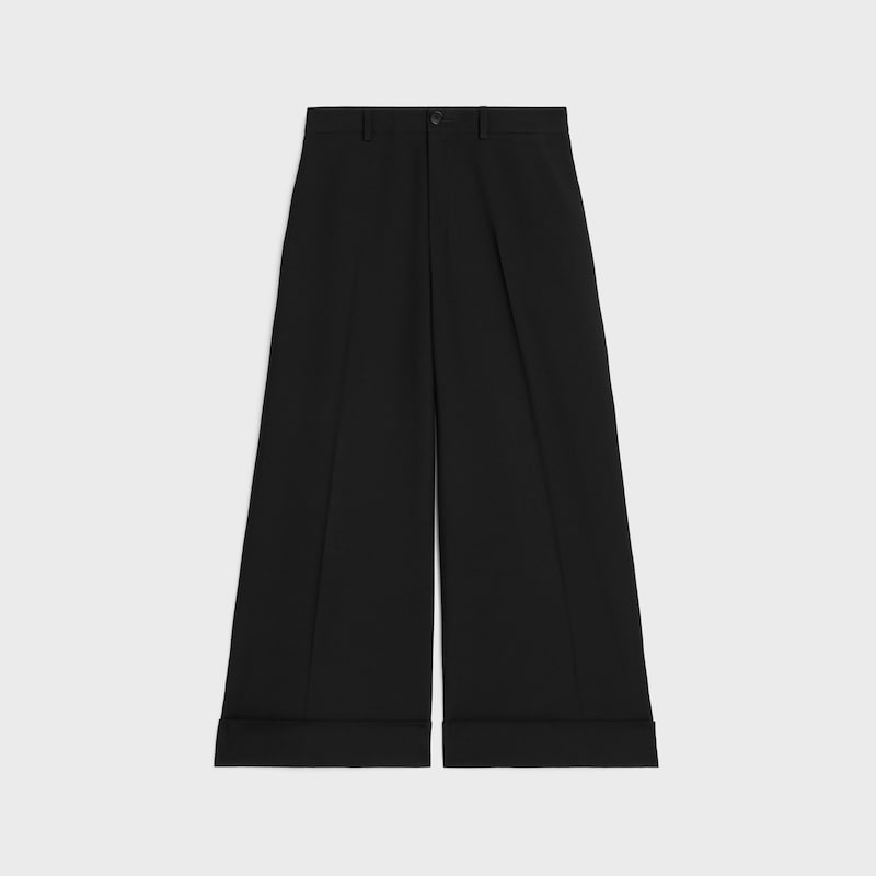 docks trousers in wool gabardine