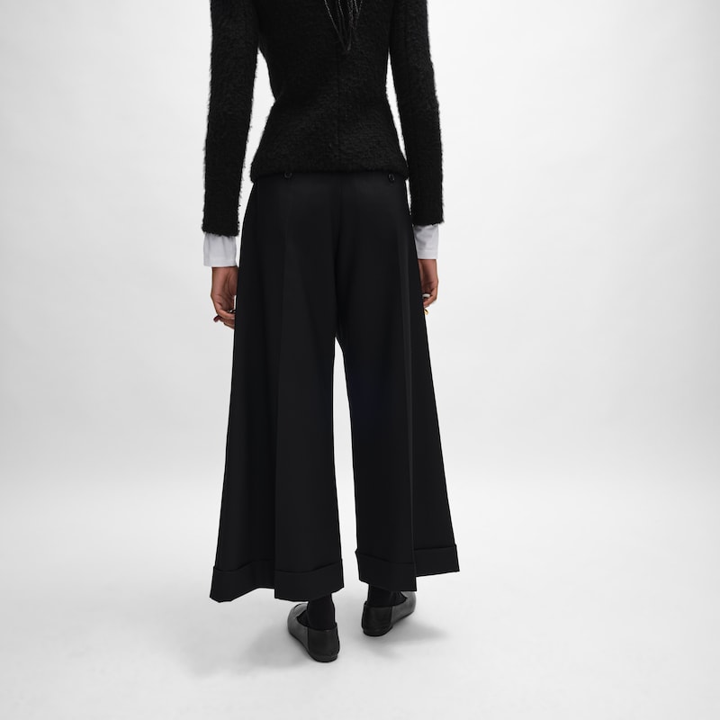 docks trousers in wool gabardine