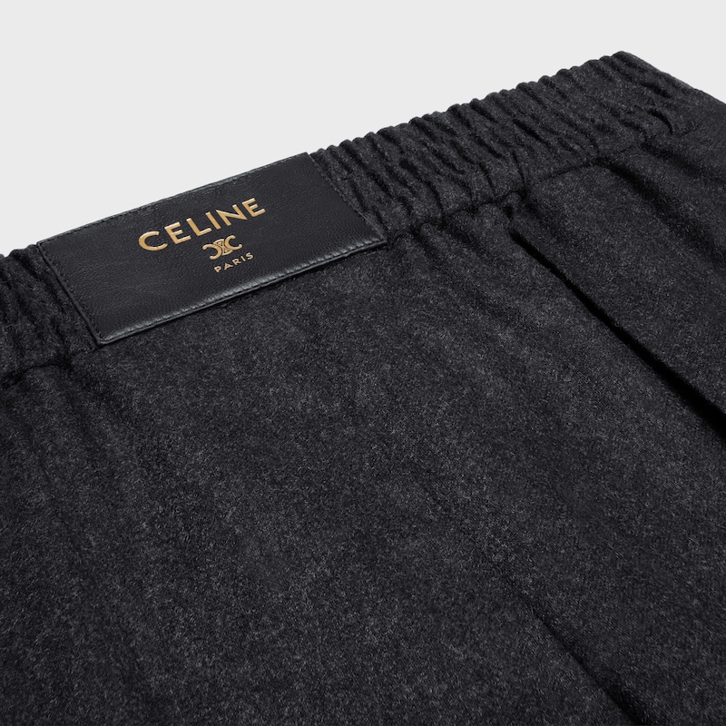 trousers in cashmere flannel
