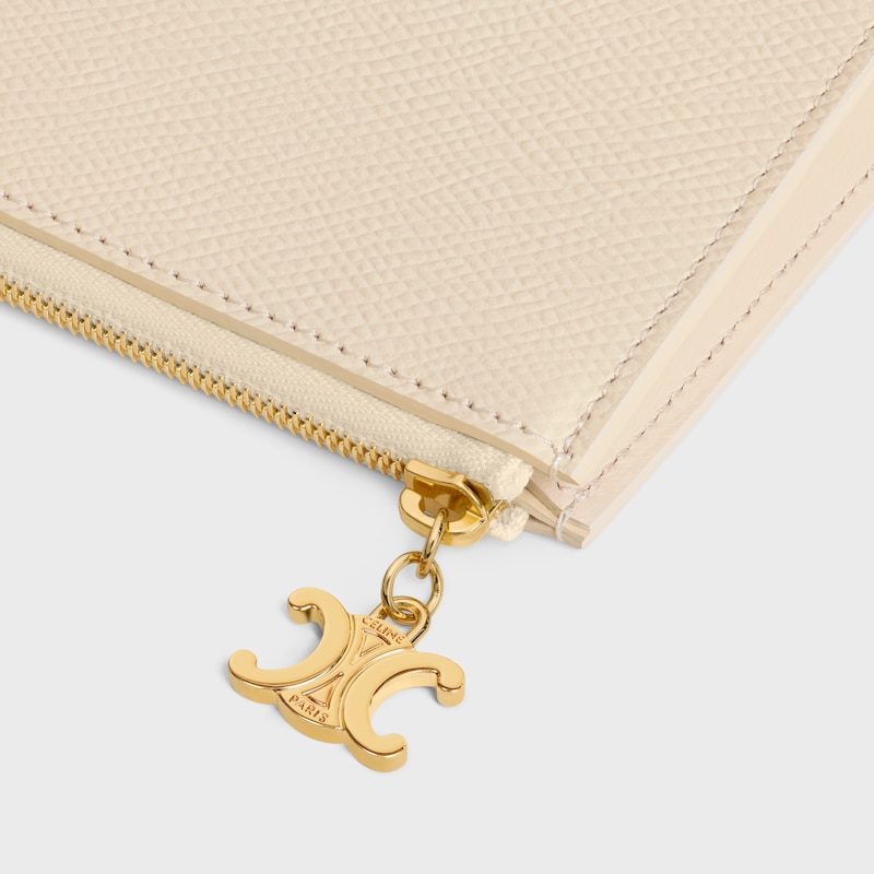 three pouches set triomphe charms in triomphe canvas amp grained calfskin