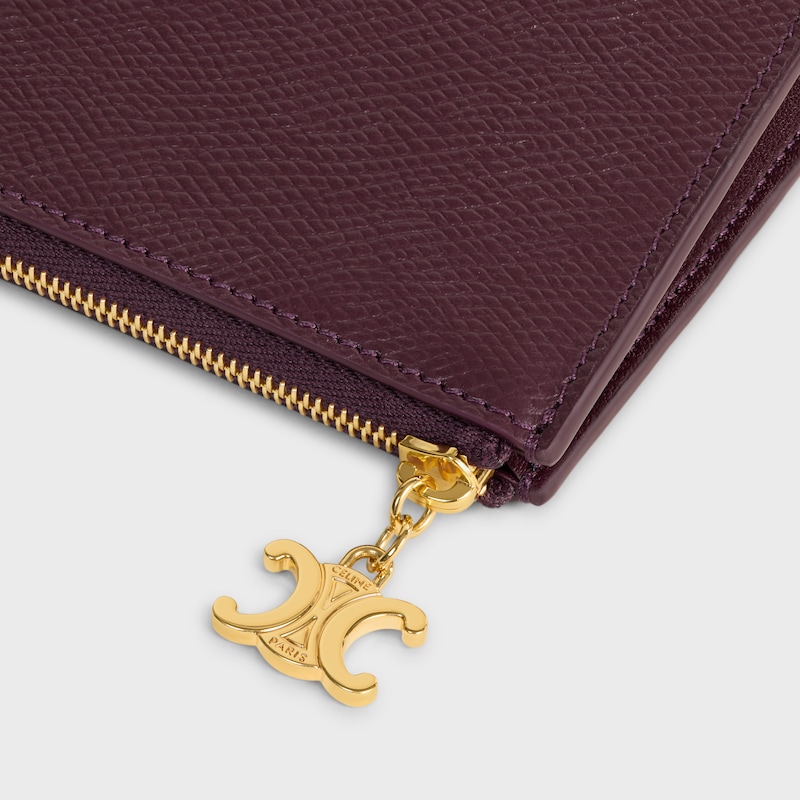 three pouches set in trio grained calfskin