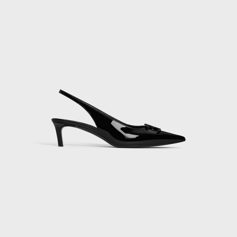 celine alma triomphe slingback in patent calfskin