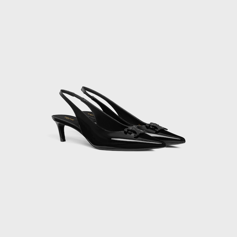celine alma triomphe slingback in patent calfskin
