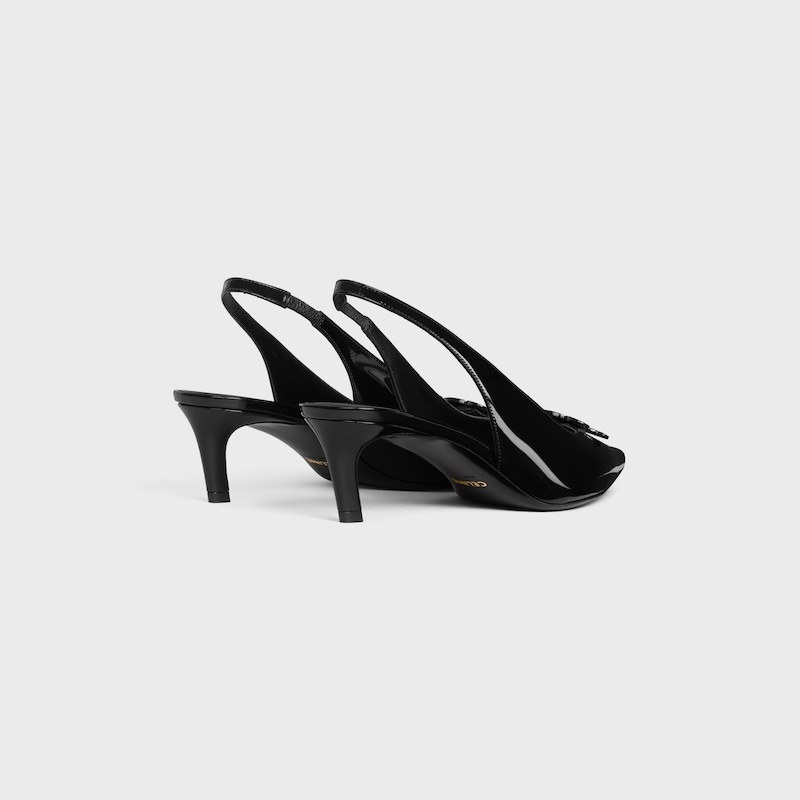 celine alma triomphe slingback in patent calfskin