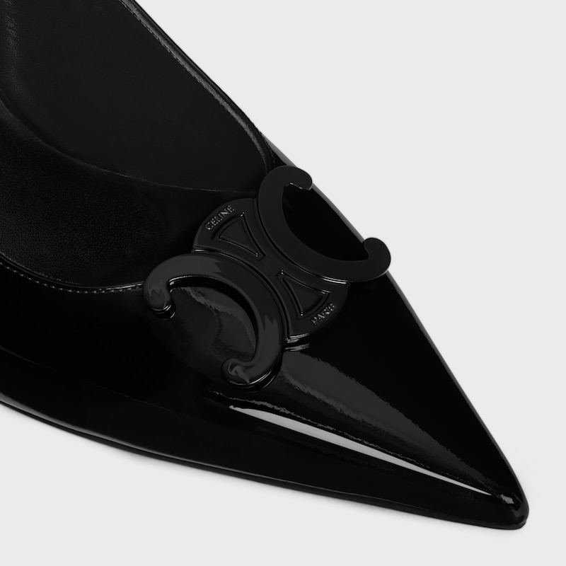 celine alma triomphe slingback in patent calfskin