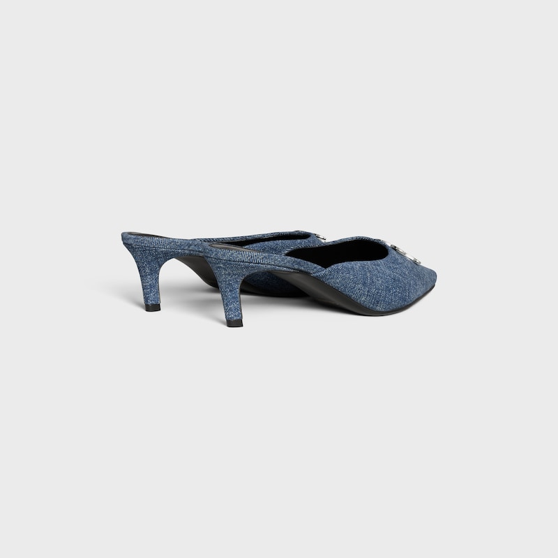 celine alma triomphe mule in denim