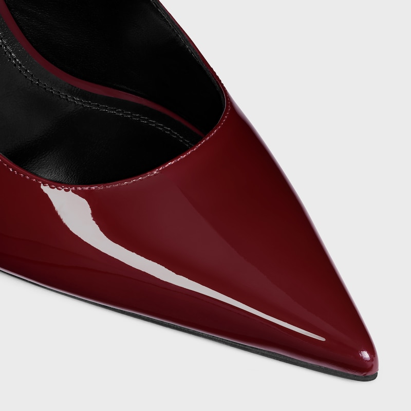 judy - triomphe pump in patent calfskin