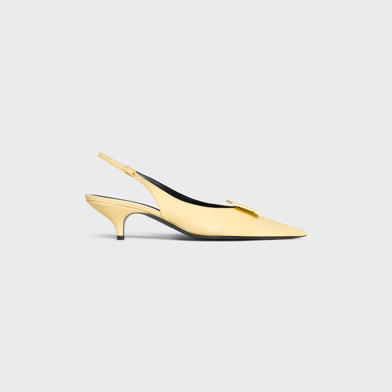 signature - slingback with label in lambskin
