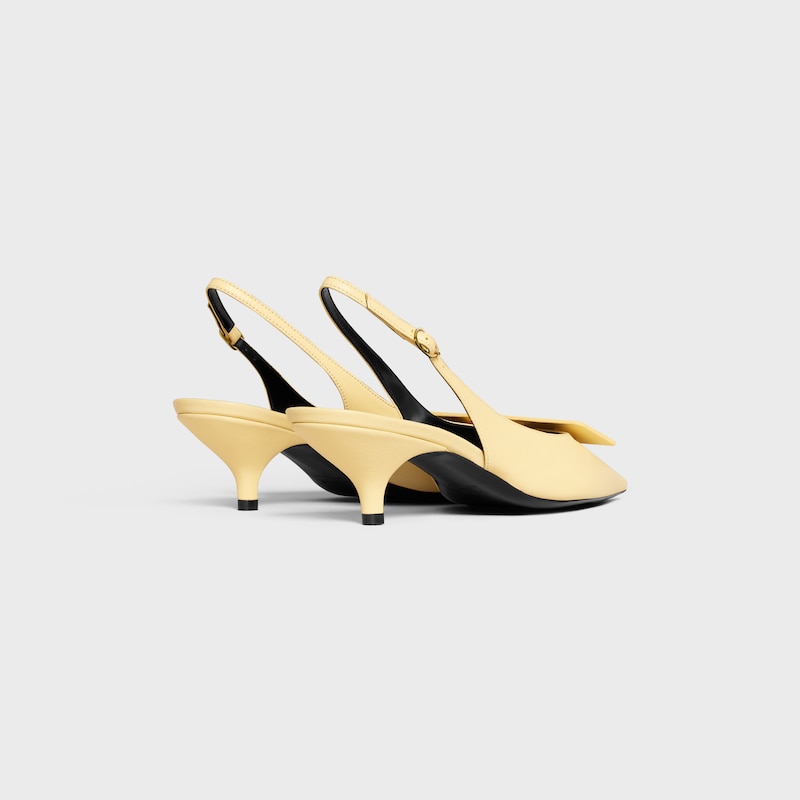 signature - slingback with label in lambskin