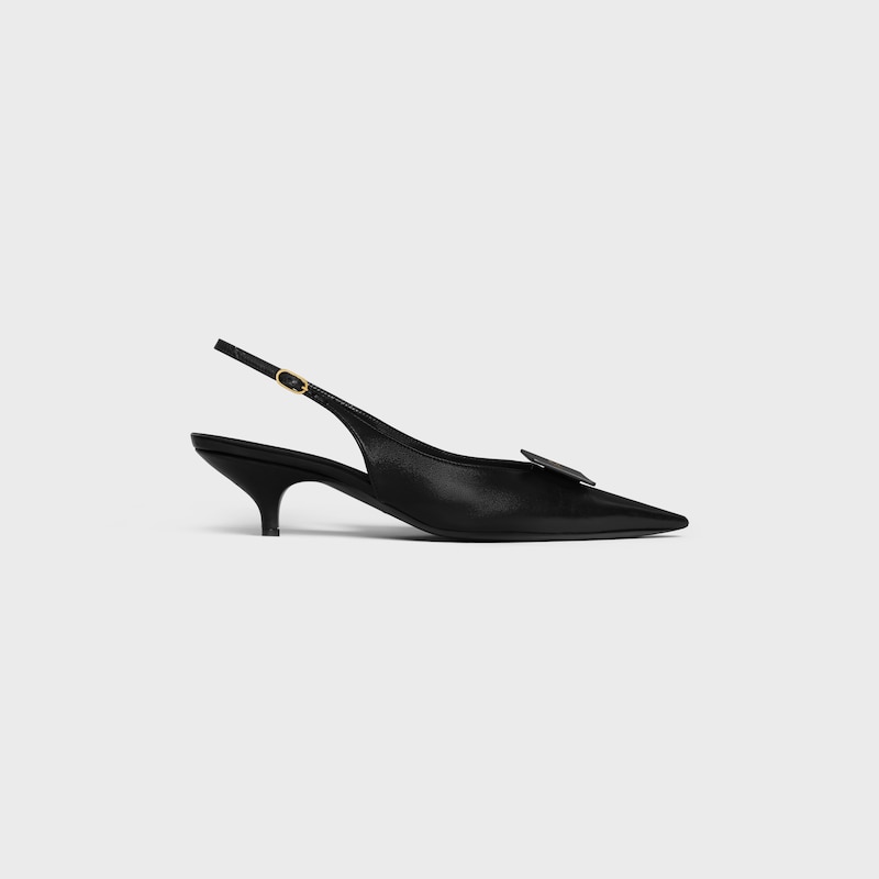 signature - slingback with label in lambskin
