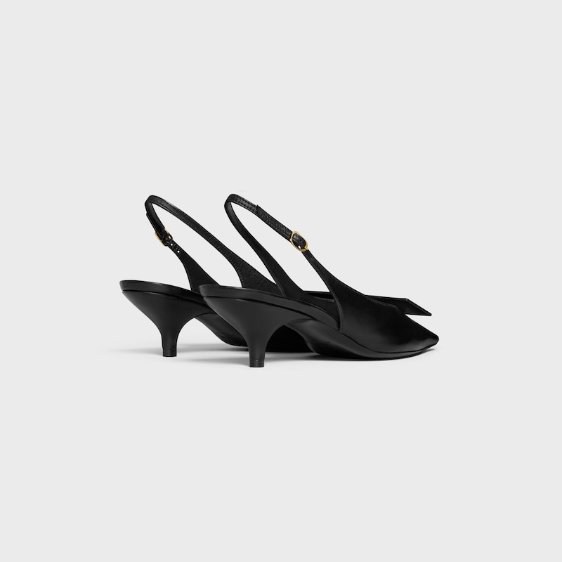 signature - slingback with label in lambskin