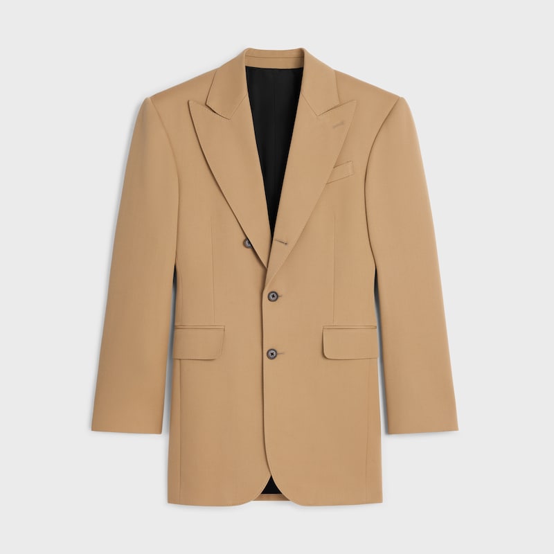 colonne jacket in diagonal wool
