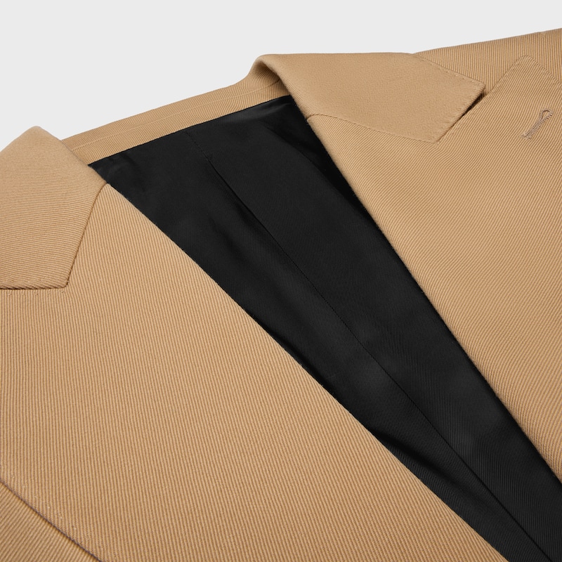 colonne jacket in diagonal wool