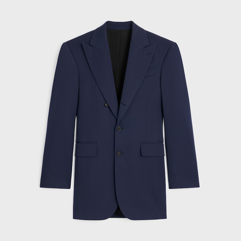 colonne jacket in diagonal wool