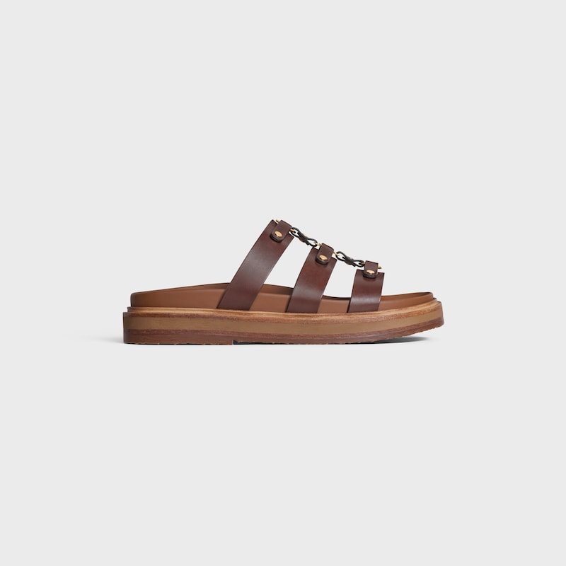 celine - tippi slide in calfskin - vegetal tanning