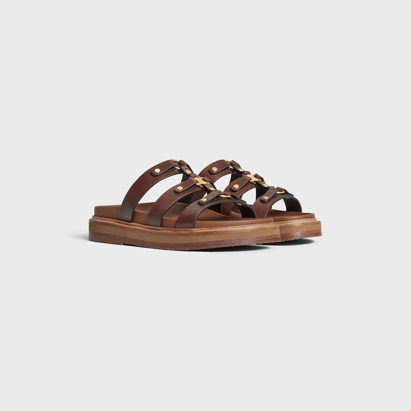 celine - tippi slide in calfskin - vegetal tanning