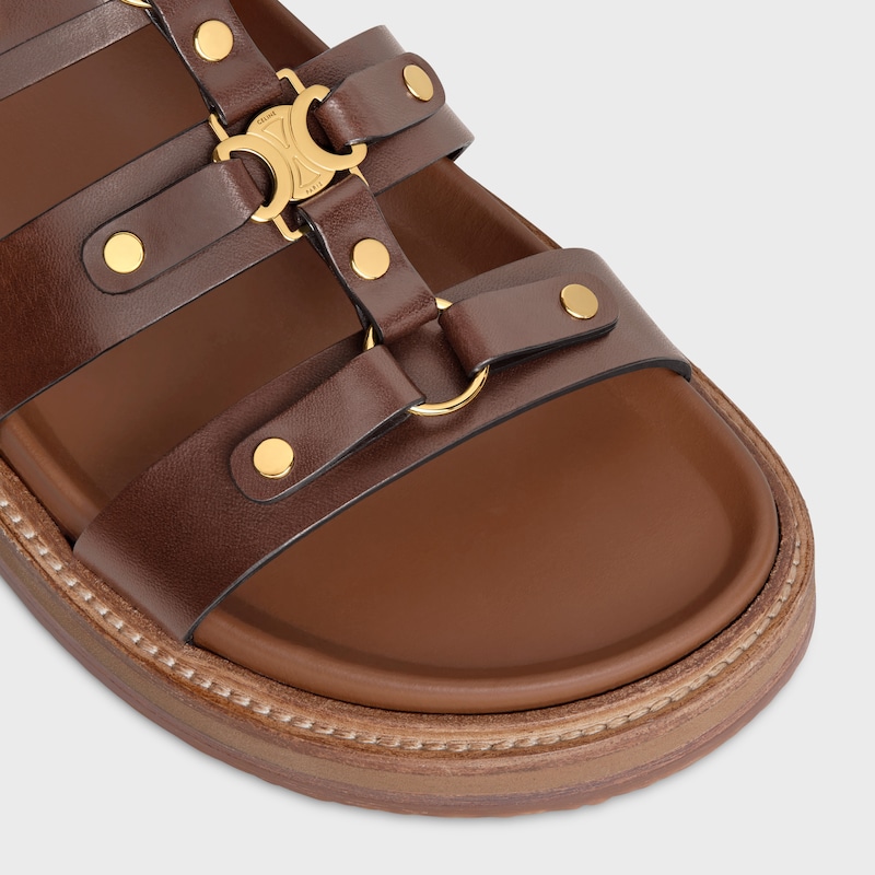 celine - tippi slide in calfskin - vegetal tanning