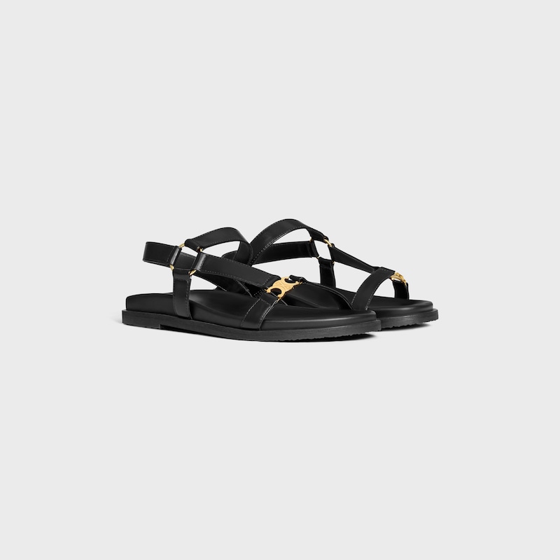 celine maud sandal with triomphe in calfskin
