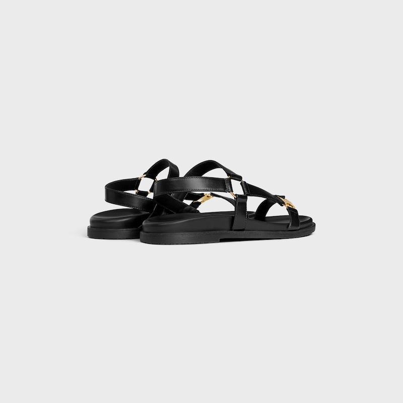 celine maud sandal with triomphe in calfskin
