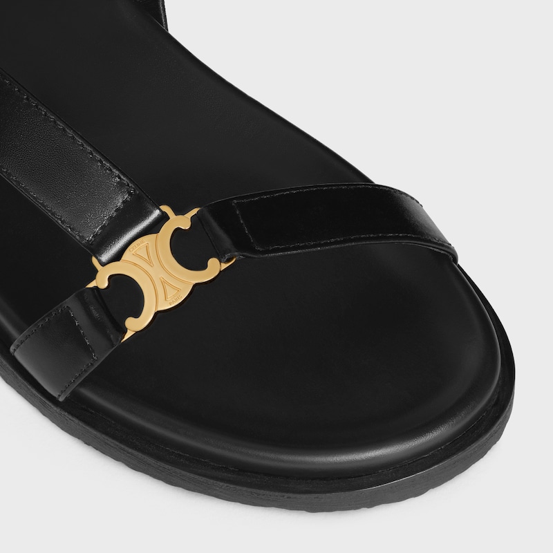 celine maud sandal with triomphe in calfskin