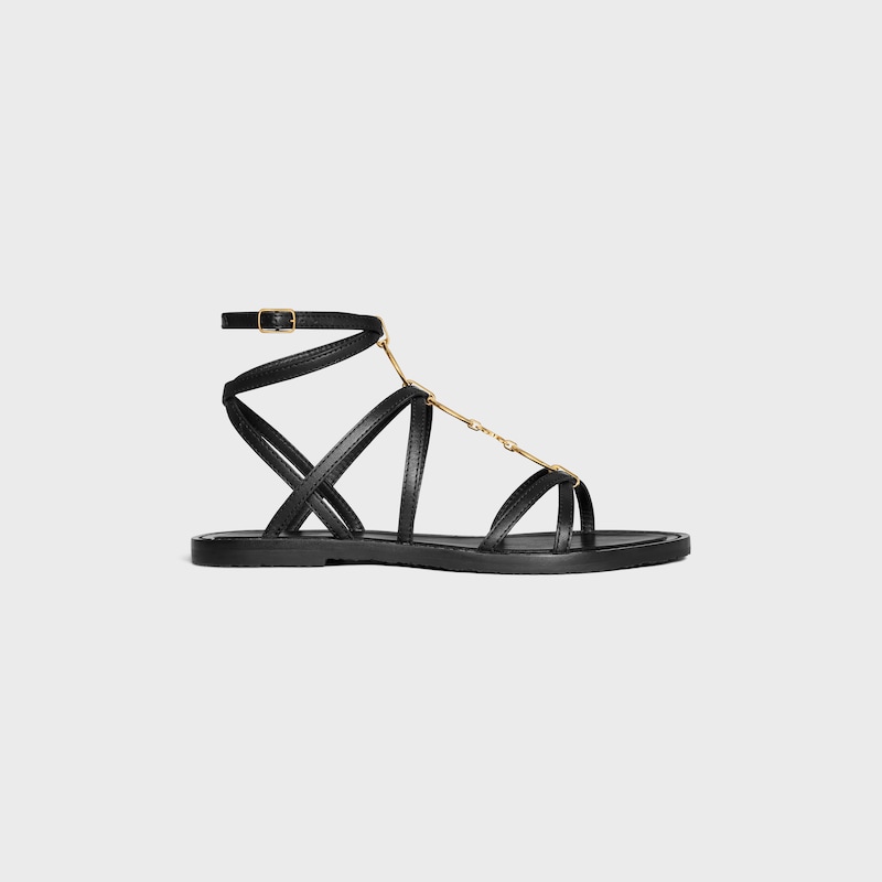 celine lympia strappy jewel sandal in calfskin