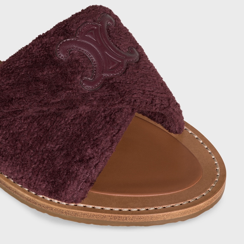 celine lympia twisted sandal in sponge fabric