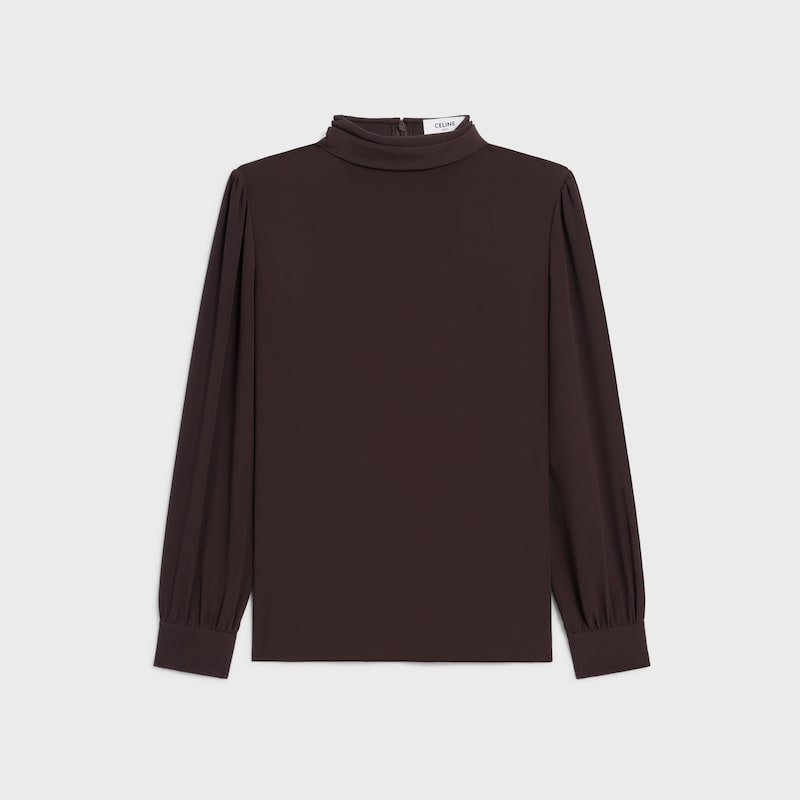 blouse in acetate silk crepe