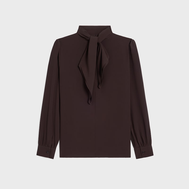 blouse in acetate silk crepe