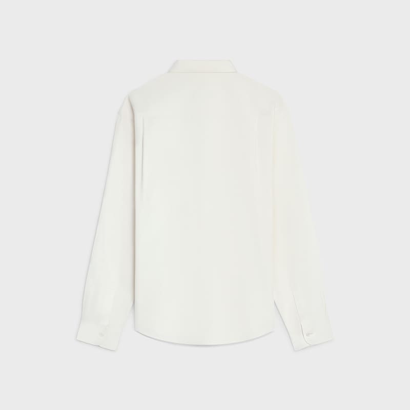 relaxed shirt in silk twill