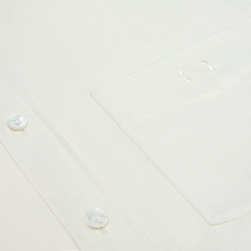 relaxed shirt in silk twill