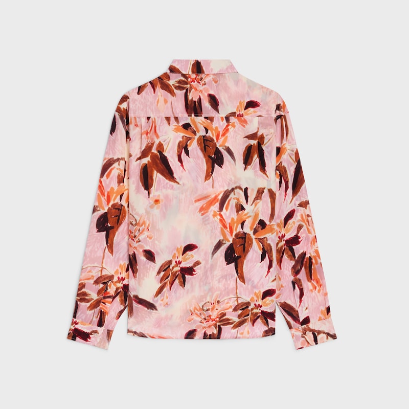 relaxed shirt in crepe de chine