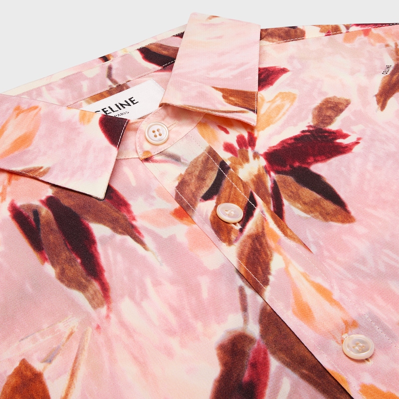relaxed shirt in crepe de chine