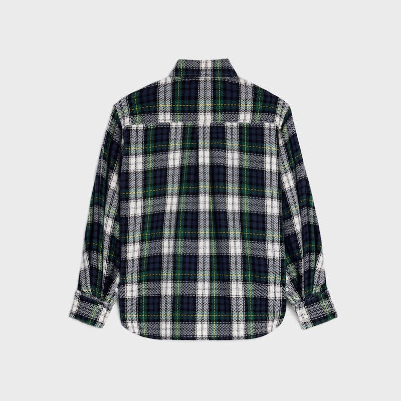 shirt in tartan cashmere