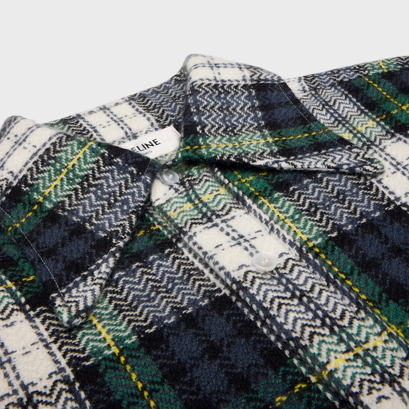 shirt in tartan cashmere