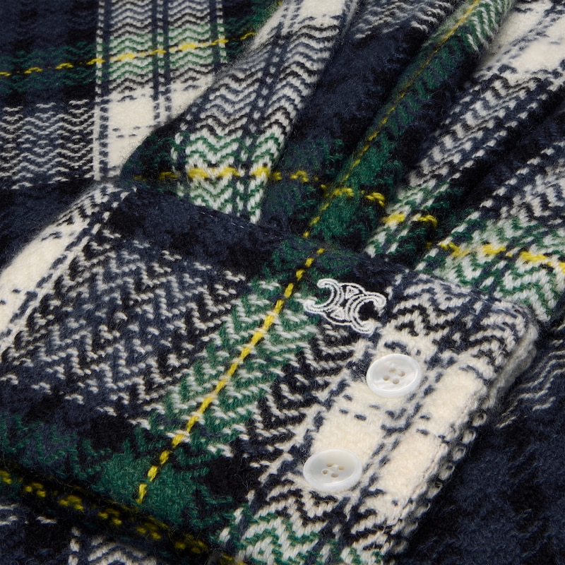 shirt in tartan cashmere
