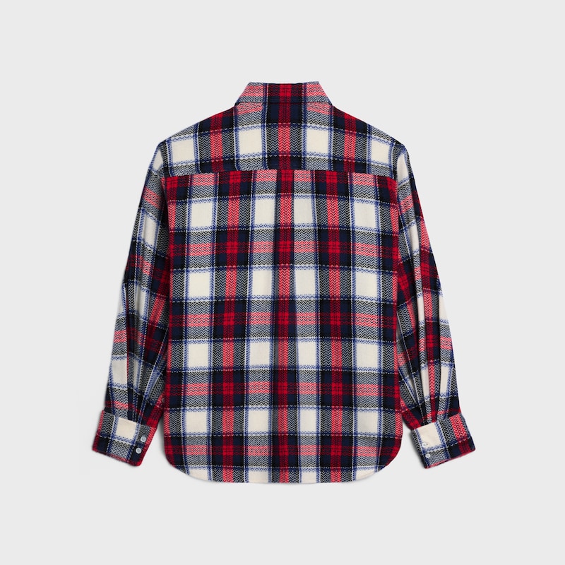 shirt in checked cashmere
