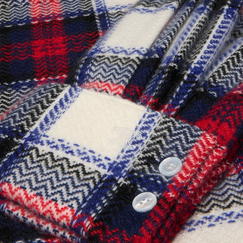 shirt in checked cashmere