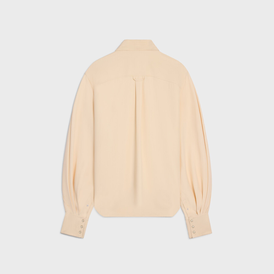 shirt in viscose and silk cady