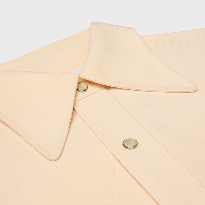 shirt in viscose and silk cady